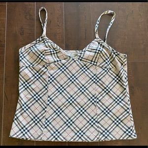 Burberry Bustier Style Tank Nova Check